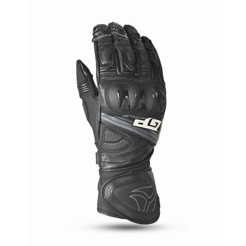 R-TECH - Guantes Piel GP Racing Negro - SECURTEX MOTOR S.L (t/a MaximoMoto)