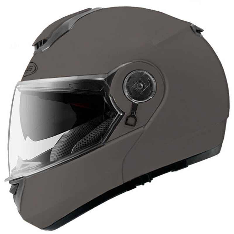 ZEUS-CASCO MODULAR ZS-3050 MATT BLACK SILVER - SECURTEX MOTOR S.L (t/a MaximoMoto)