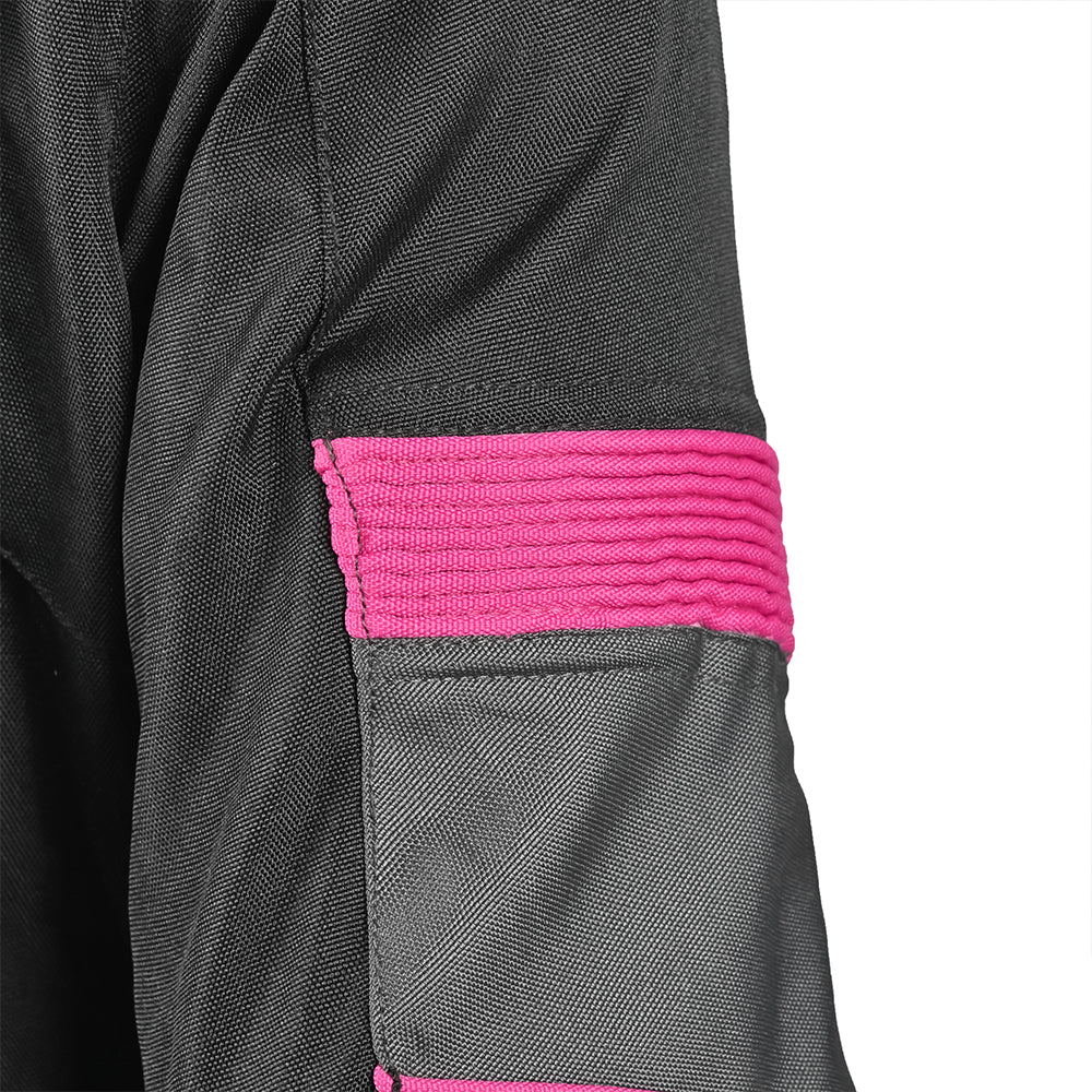 R-TECH Chaqueta Textil Knight Rider (Long) Negro/Fuschia) - SECURTEX MOTOR S.L (t/a MaximoMoto)
