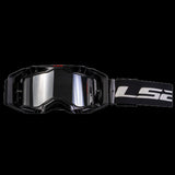 LS2- AURA GOGGLE BLACK WITH SILVER IRIDIUM VISOR - SECURTEX MOTOR S.L (t/a MaximoMoto)
