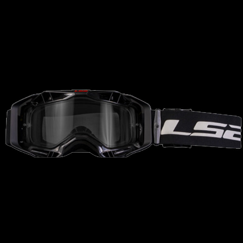 LS2- AURA GOGGLE BLACK WITH CLEAR VISOR - SECURTEX MOTOR S.L (t/a MaximoMoto)