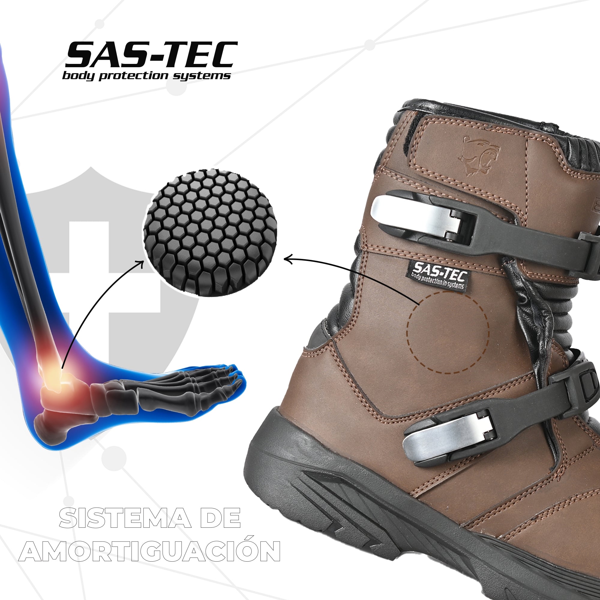 BELA JUNIOR SHORT BOTAS PIEL MARRON - SECURTEX MOTOR S.L (t/a MaximoMoto)