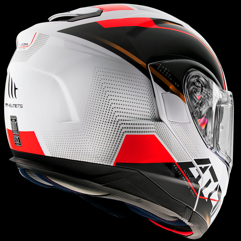 CASCO MT ATOM MODULAR SV QUARK B5 ROJO PERLADO BRILLANTE V-16 - SECURTEX MOTOR S.L (t/a MaximoMoto)