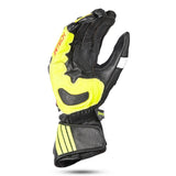 R-TECH - Guantes Piel GP Racing Negro/Amarillo