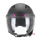 CGM 116X AIR CITY CASCO JET DE MOTO NEGRO FUCSIA
