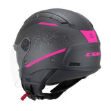 CGM 116X AIR CITY CASCO JET DE MOTO NEGRO FUCSIA