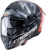 CABERG-Casco DRIFT EVO STORM MATT BLACK/RED FLUO/ORANGE FLUO - SECURTEX MOTOR S.L (t/a MaximoMoto)