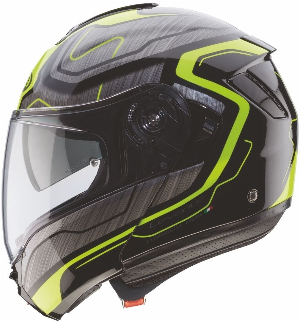 CABERG-Casco Levo Flow BLACK/ANTHRACITE/YELLOW - SECURTEX MOTOR S.L (t/a MaximoMoto)