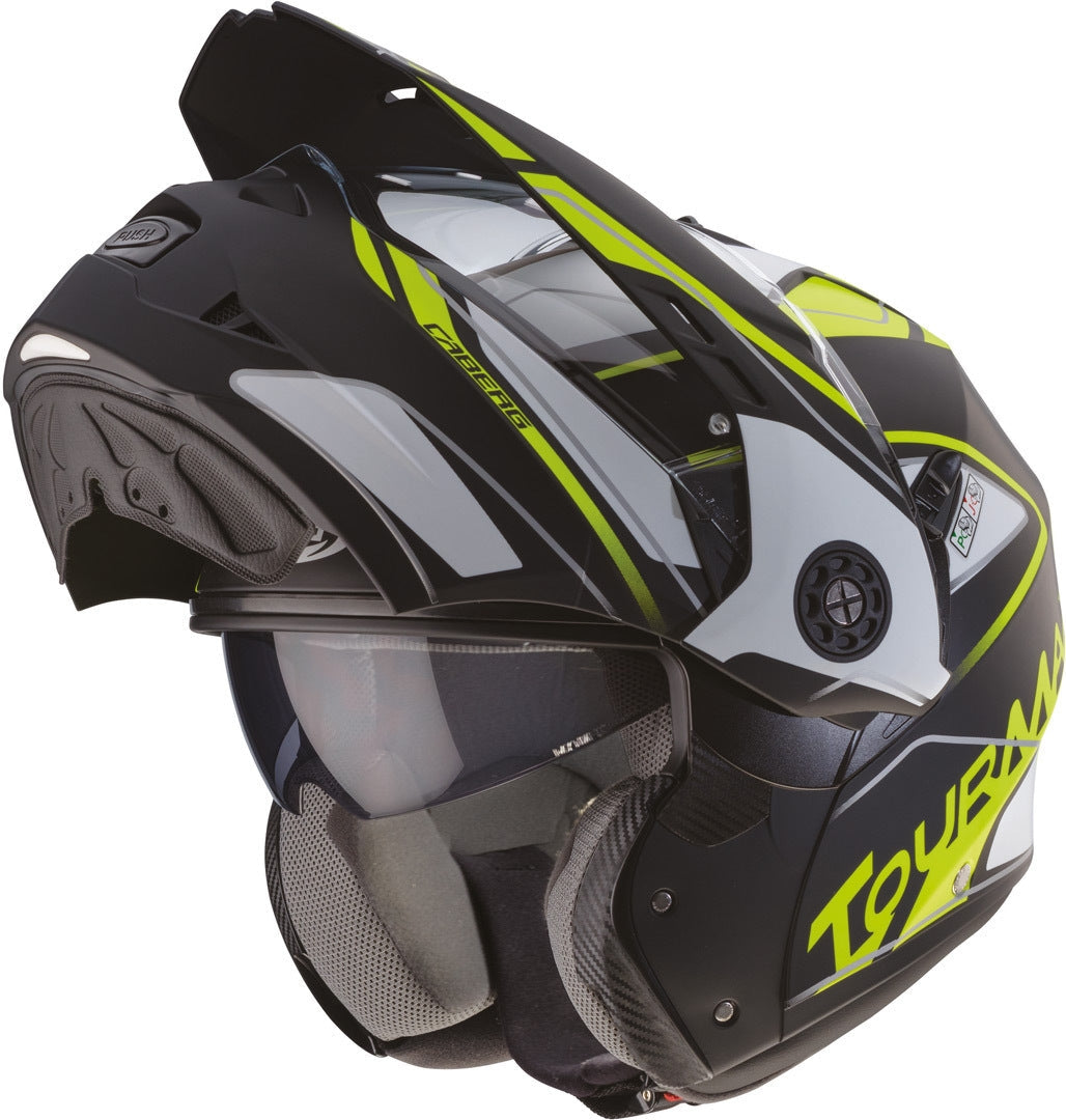 CABERG-Casco Tourmax Marathon MATT/BLACK/WHITE/YELLOW F - SECURTEX MOTOR S.L (t/a MaximoMoto)