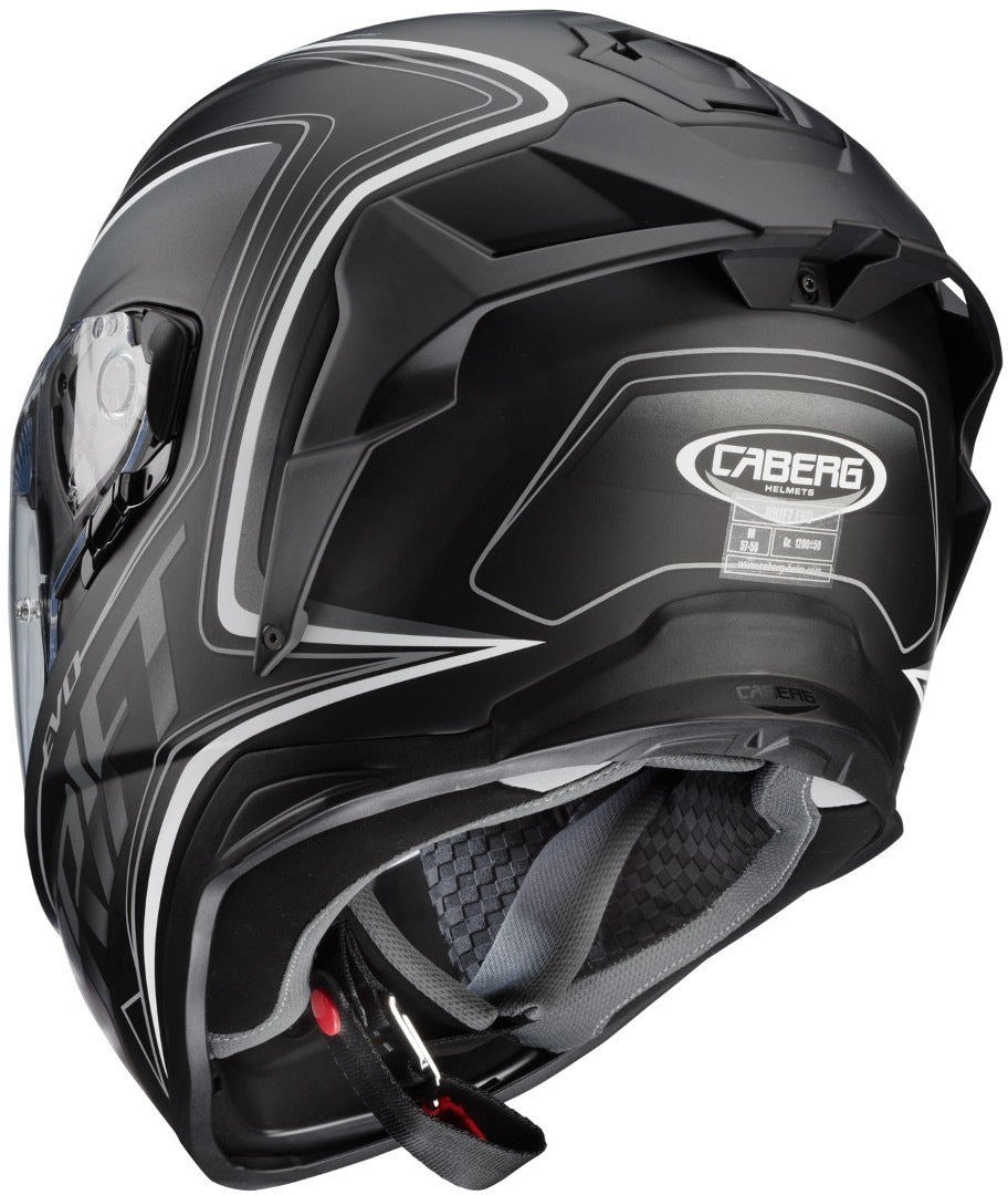 CABERG-Casco DRIFT EVO INTEGRA MATT BLACK/ANTHRACITE/WHITE - SECURTEX MOTOR S.L (t/a MaximoMoto)