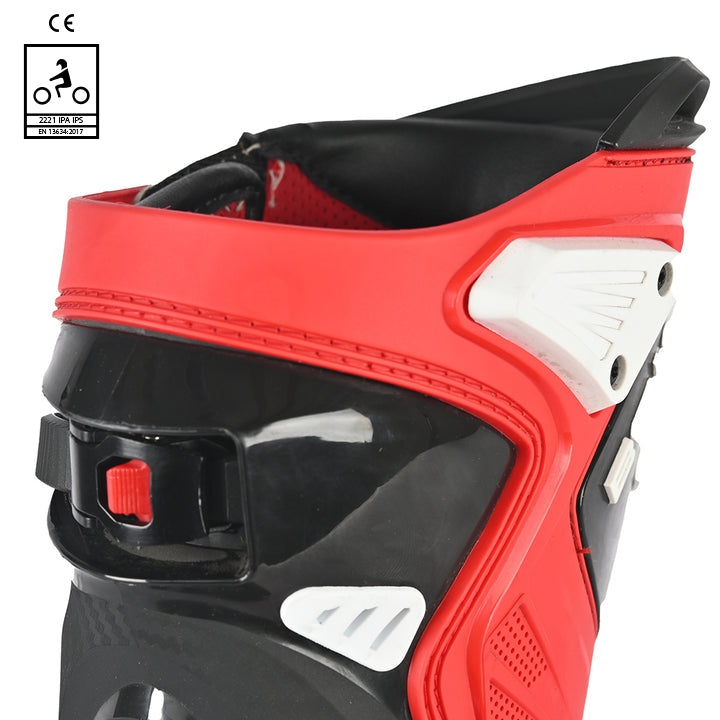 BELA - Botas Piel Race Pro (R-6) Blanco/Negro/Rojo - SECURTEX MOTOR S.L (t/a MaximoMoto)