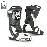 BELA - Botas Piel Race Pro (R-6) Negro/Blanco - SECURTEX MOTOR S.L (t/a MaximoMoto)