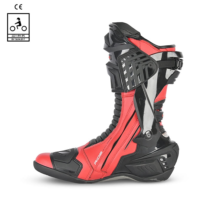 BELA - Botas Piel Speedo 2.0 Negro/Rojo - SECURTEX MOTOR S.L (t/a MaximoMoto)