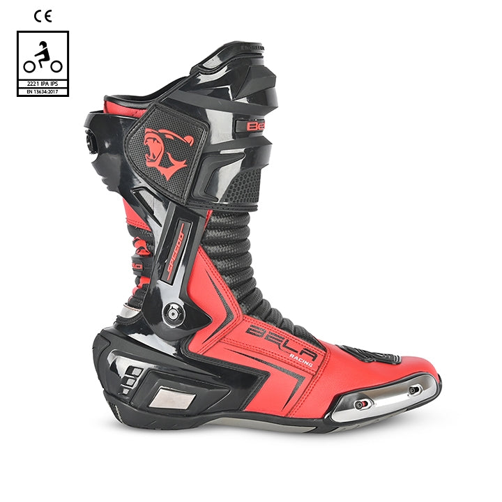 BELA - Botas Piel Speedo 2.0 Negro/Rojo - SECURTEX MOTOR S.L (t/a MaximoMoto)