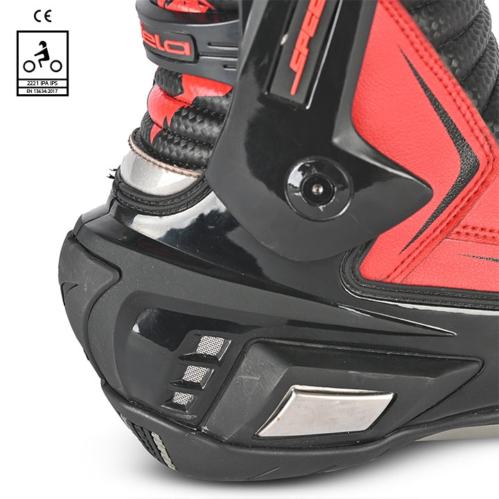 BELA - Botas Piel Speedo 2.0 Negro/Rojo - SECURTEX MOTOR S.L (t/a MaximoMoto)