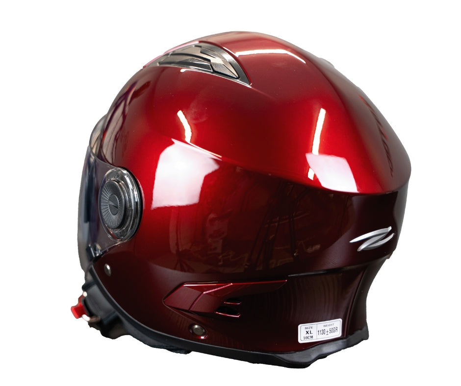 CASCO JET ZS-617 RED WINE - SECURTEX MOTOR S.L (t/a MaximoMoto)