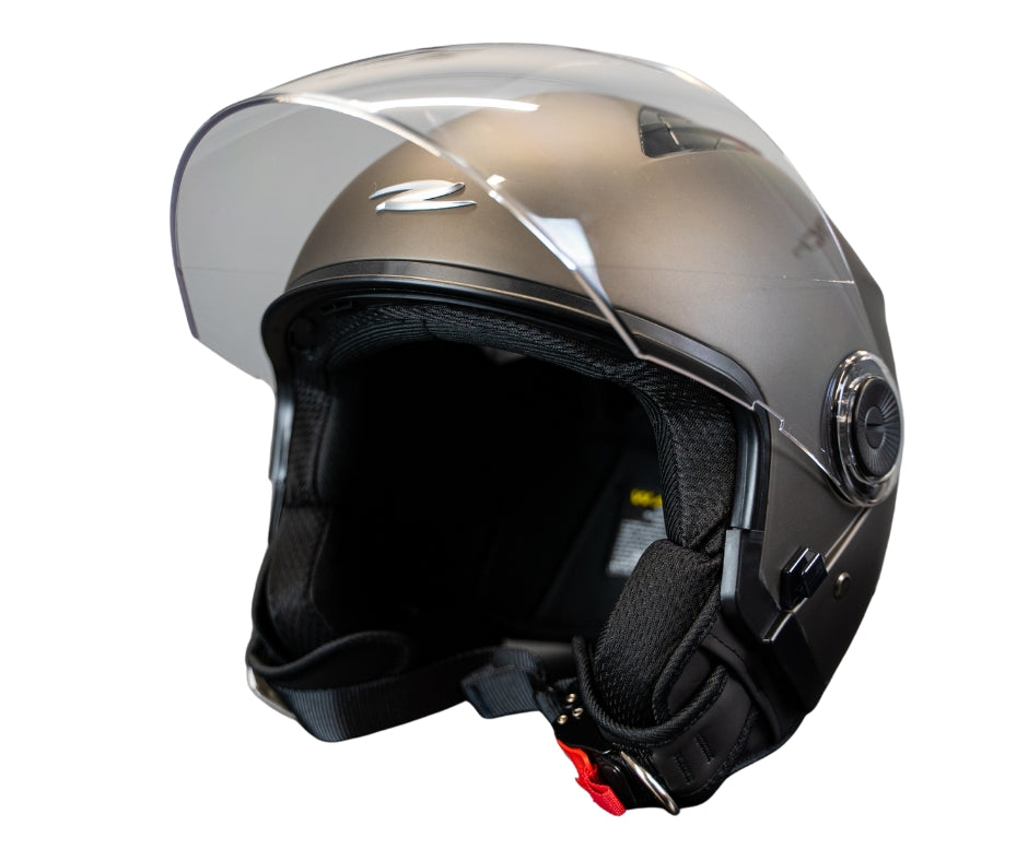 CASCO JET ZS-617 MATT BLACK SILVER-S - SECURTEX MOTOR S.L (t/a MaximoMoto)