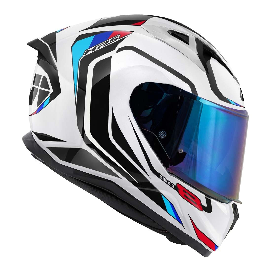 GIVI 50.8 MACH1 CASCO Integral Blanco Negro Rojo - SECURTEX MOTOR S.L (t/a MaximoMoto)
