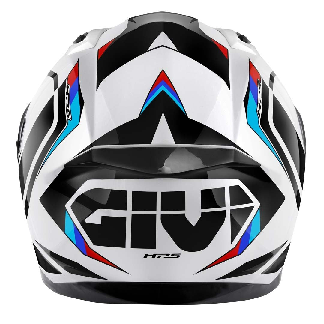 GIVI 50.8 MACH1 CASCO Integral Blanco Negro Rojo - SECURTEX MOTOR S.L (t/a MaximoMoto)