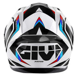 GIVI 50.8 MACH1 CASCO Integral Blanco Negro Rojo - SECURTEX MOTOR S.L (t/a MaximoMoto)