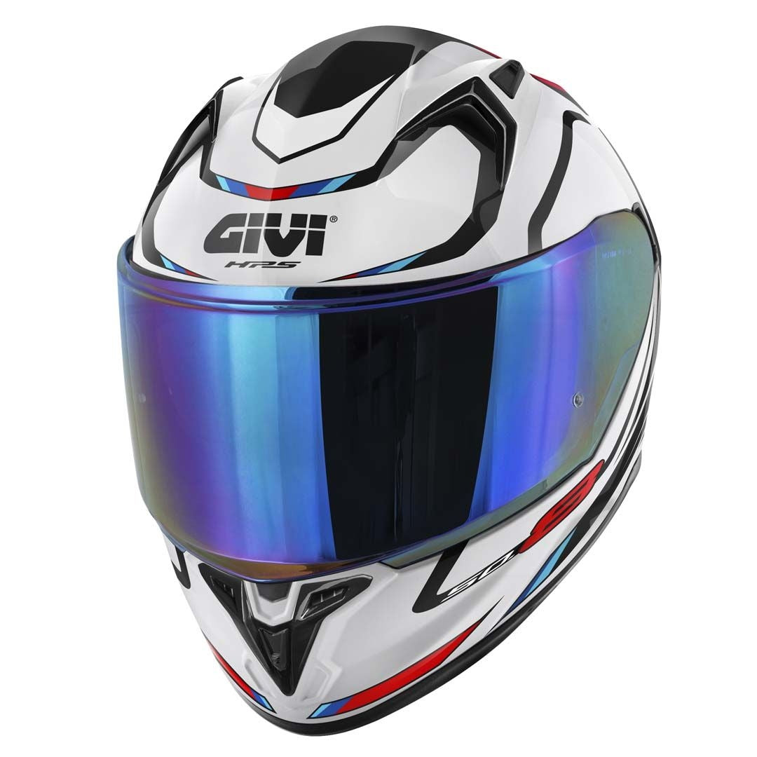 GIVI 50.8 MACH1 CASCO Integral Blanco Negro Rojo - SECURTEX MOTOR S.L (t/a MaximoMoto)