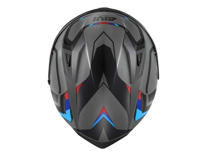 GIVI 50.8 MACHI1 Moto Integral Casco Gris mate Negro Rojo - SECURTEX MOTOR S.L (t/a MaximoMoto)