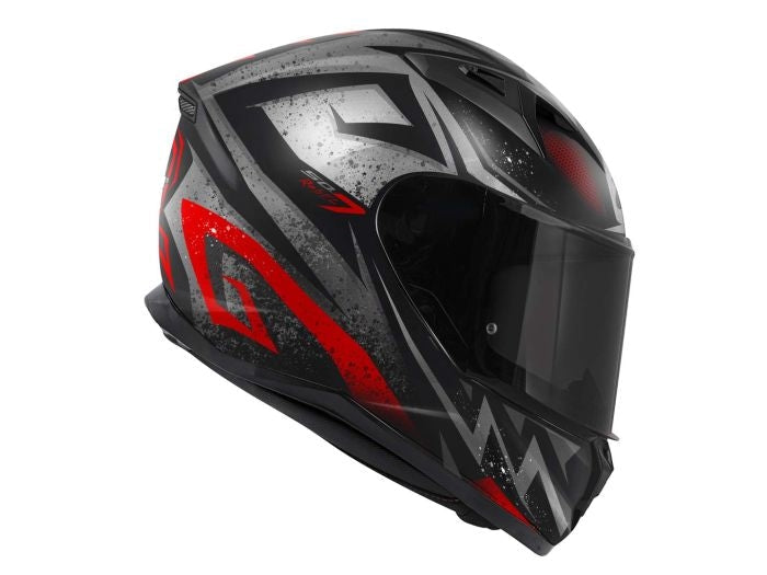 CASCO FULL 50.7 REBEL MATT BLACK RED - SECURTEX MOTOR S.L (t/a MaximoMoto)