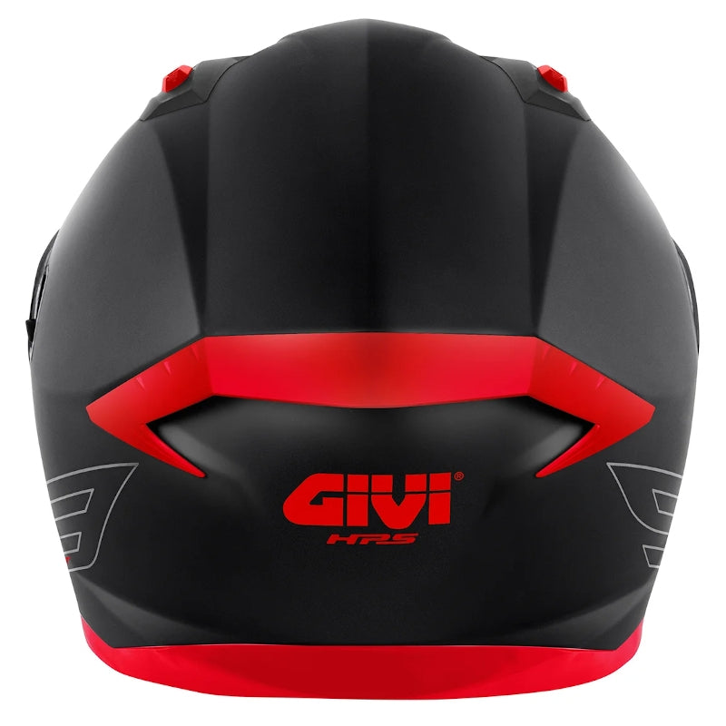 GIVI - CASCO FULL 50.9 ATOMIC SOLID NEGRO MT PLATA ROJO - SECURTEX MOTOR S.L (t/a MaximoMoto)