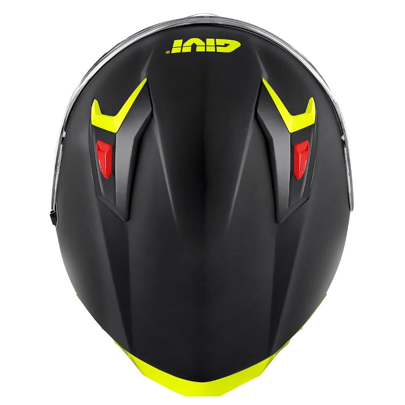GIVI - CASCO FULL 50.9 ATOMIC SOLID NEGRO MT PLATA YELLOW - SECURTEX MOTOR S.L (t/a MaximoMoto)