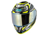 GIVI - CASCO FULL 50.9 ATOMIC NEGRO PLATA YELLOW - SECURTEX MOTOR S.L (t/a MaximoMoto)