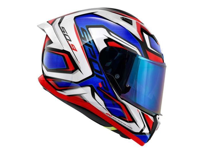 GIVI - CASCO FULL 50.9 ATOMIC BLANCO AZUL ROJO - SECURTEX MOTOR S.L (t/a MaximoMoto)