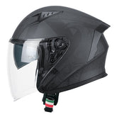 CGM 127S DEEP RUNE ABATIBLES CASCO JET NERO GRAFITE OPACO