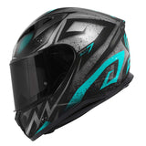 50.7 REBEL CASCO INTEGRAL AZUL CLARO NEGRO MATE