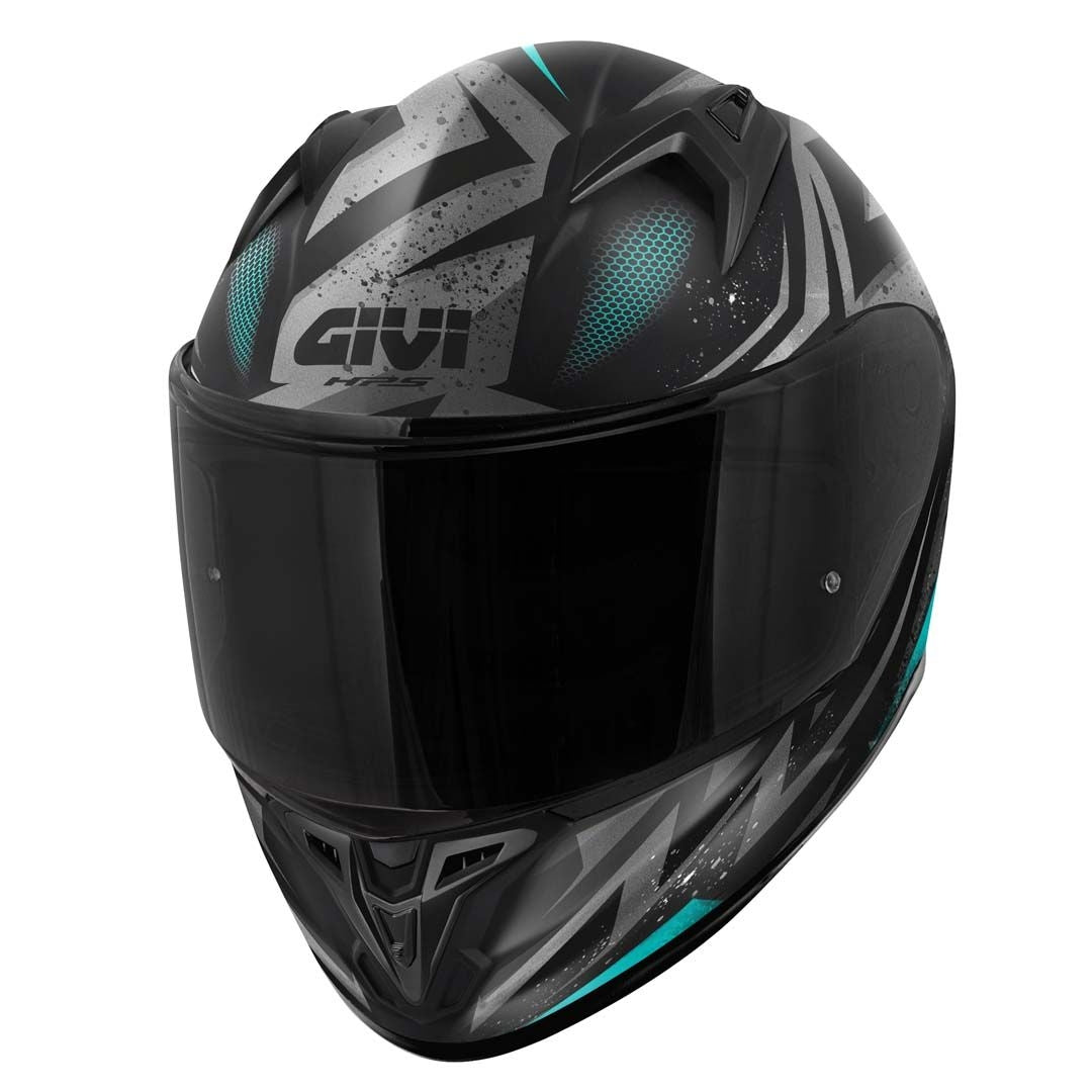 CASCO FULL 50.7 REBEL MATT BLACK LIGHT BLUE - SECURTEX MOTOR S.L (t/a MaximoMoto)
