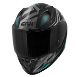 CASCO FULL 50.7 REBEL MATT BLACK LIGHT BLUE - SECURTEX MOTOR S.L (t/a MaximoMoto)