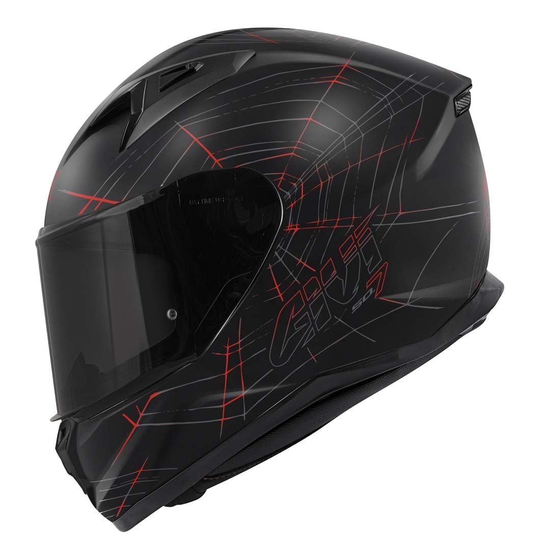 CASCO FULL 50.7 PHOBIA NEGRO-MT/ROJO - SECURTEX MOTOR S.L (t/a MaximoMoto)