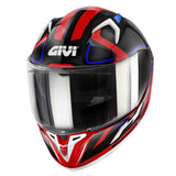 GIVI - CASCO FULL 50.8 RACER BLANCO ROJO NEGRO - SECURTEX MOTOR S.L (t/a MaximoMoto)