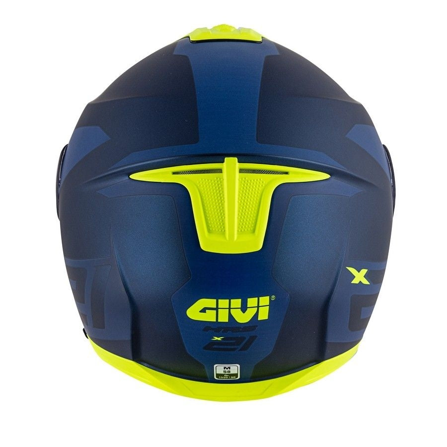 GIVI - CASCO X21 CHALLENGER SPIRIT AZUL YELLOW - SECURTEX MOTOR S.L (t/a MaximoMoto)