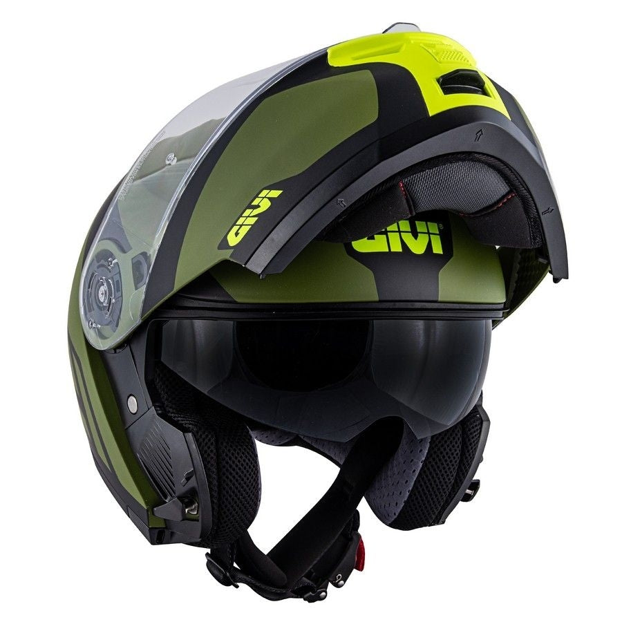GIVI - CASCO X21 CHALLENGER SPIRIT VERDE NEGRO YELLOW - SECURTEX MOTOR S.L (t/a MaximoMoto)