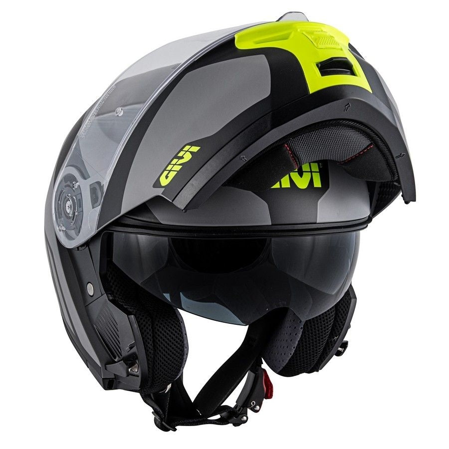 GIVI - CASCO X21 CHALLENGER SPIRIT GRIS NEGRO YELLOW - SECURTEX MOTOR S.L (t/a MaximoMoto)