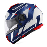 GIVI X21 Mod Number motocicleta Casco modular Azul Blanco Rojo