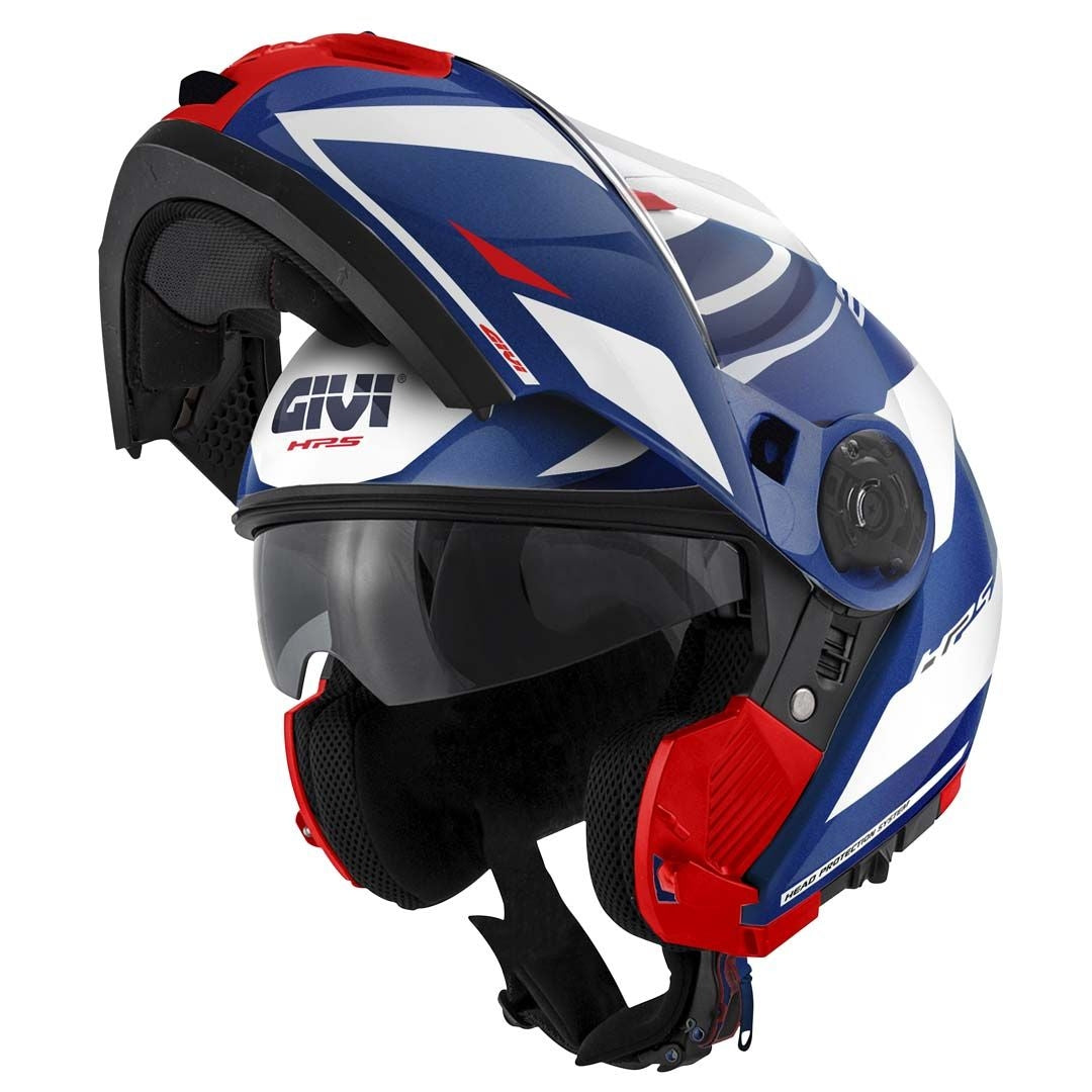 GIVI X21 Mod Number motocicleta Casco modular Azul Blanco Rojo