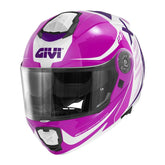 GIVI - CASCO MOD X27 DIMENSION MENSION LADY BLANCO FUCSIA - SECURTEX MOTOR S.L (t/a MaximoMoto)