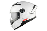 MT Thunder 4 SV Solid A0 CASCO Integral Para Moto De Turismo Blanco Perla Brillante
