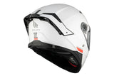 MT Thunder 4 SV Solid A0 CASCO Integral Para Moto De Turismo Blanco Perla Brillante - SECURTEX MOTOR S.L (t/a MaximoMoto)