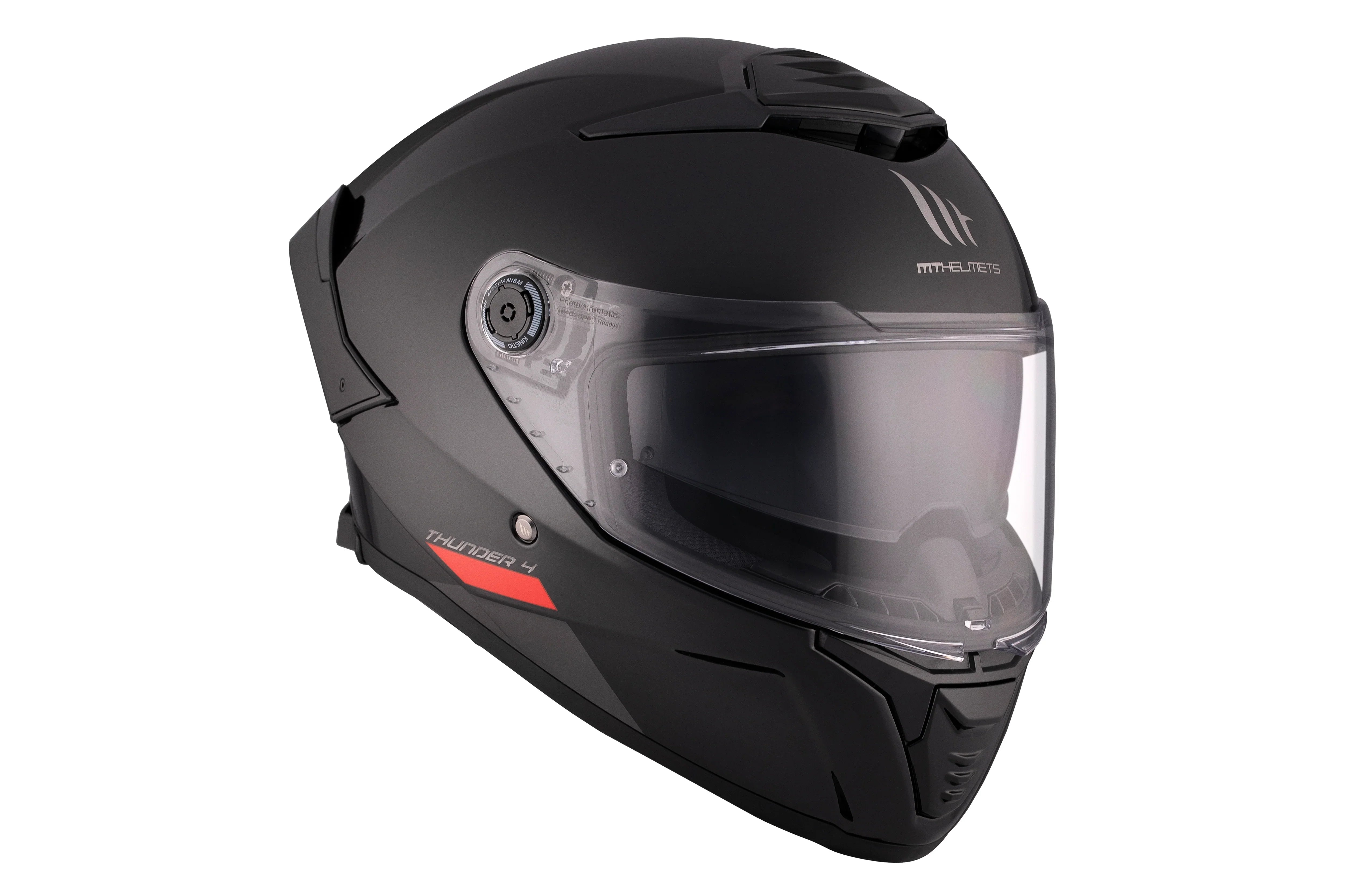 MT THUNDER 4 SV SOLID A1 Casco Integral Deportivo Para Moto Negro Brillante - SECURTEX MOTOR S.L (t/a MaximoMoto)