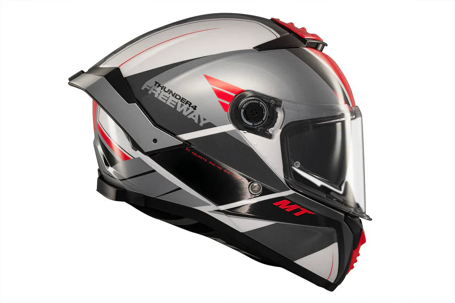 MT THUNDER 4 SV FREEWAY A5 Deportivo Turismo Casco Integral Para Moto De Brillante - SECURTEX MOTOR S.L (t/a MaximoMoto)