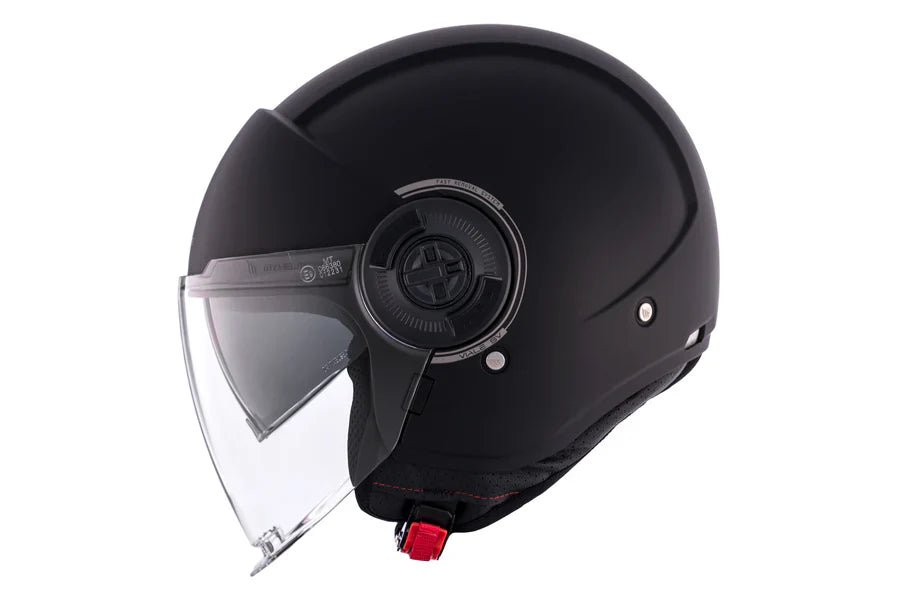 MT VIALE SV S SOLID A1 Casco De Moto Urbana Negro Mate - CASCO