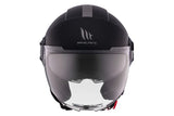 MT VIALE SV S SOLID A1 Casco De Moto Urbana Negro Mate - CASCO