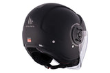 MT VIALE SV S SOLID A1 Casco De Moto Urbana Negro Mate - CASCO